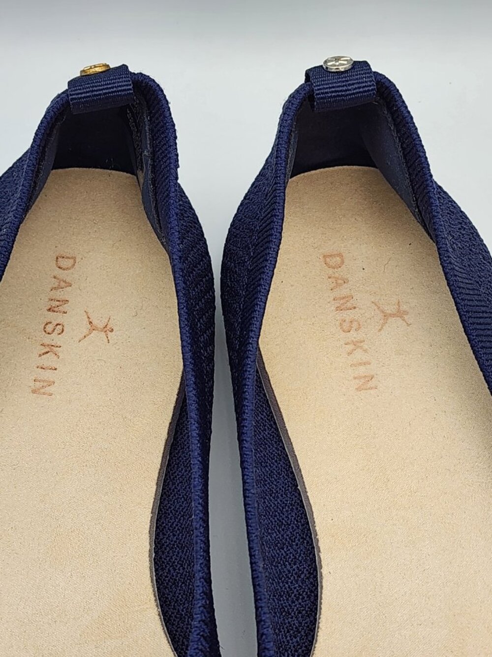 Navy Knit Ballet Flats | Women's 9 - Picture 11 of 17